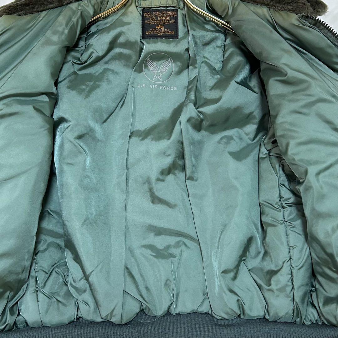 90s Alpha Industries USA B-15D フライトジャケット