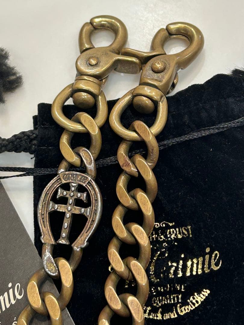 CRIMIE クライミー　ホースシュー　真鍮　ウォレットチェーン　アメカジ