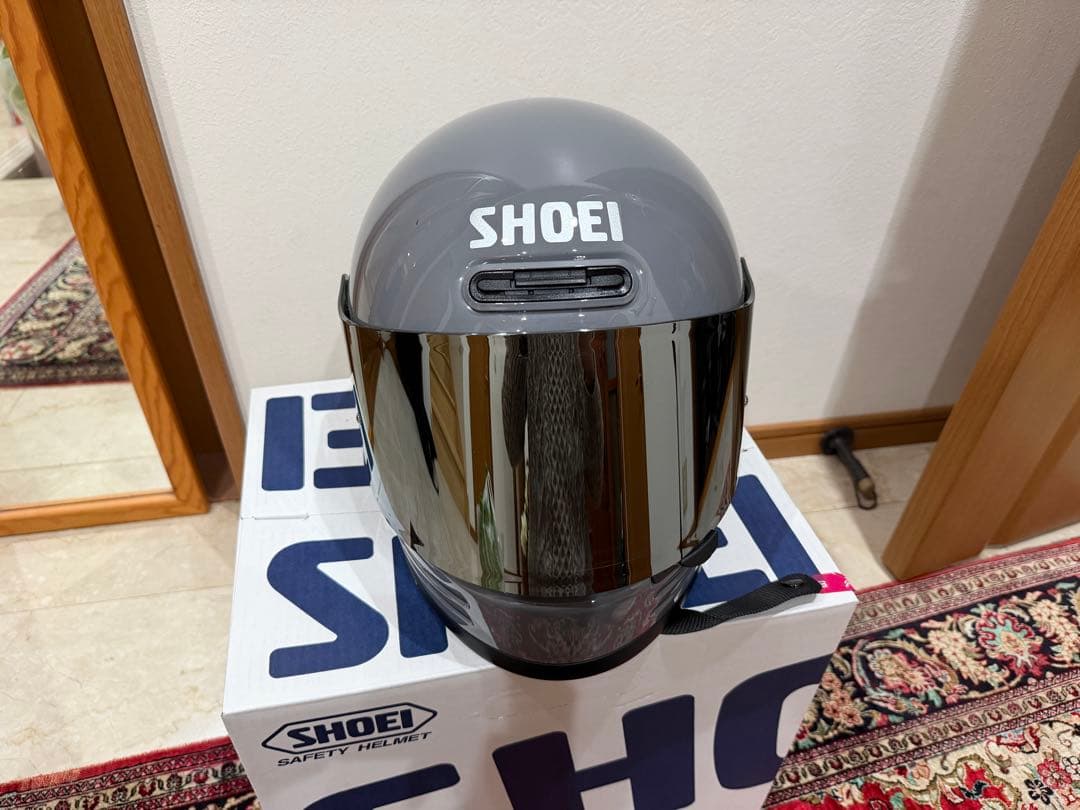 SHOEI フルフェイスヘルメット グレー ミラーシールド glamstar
