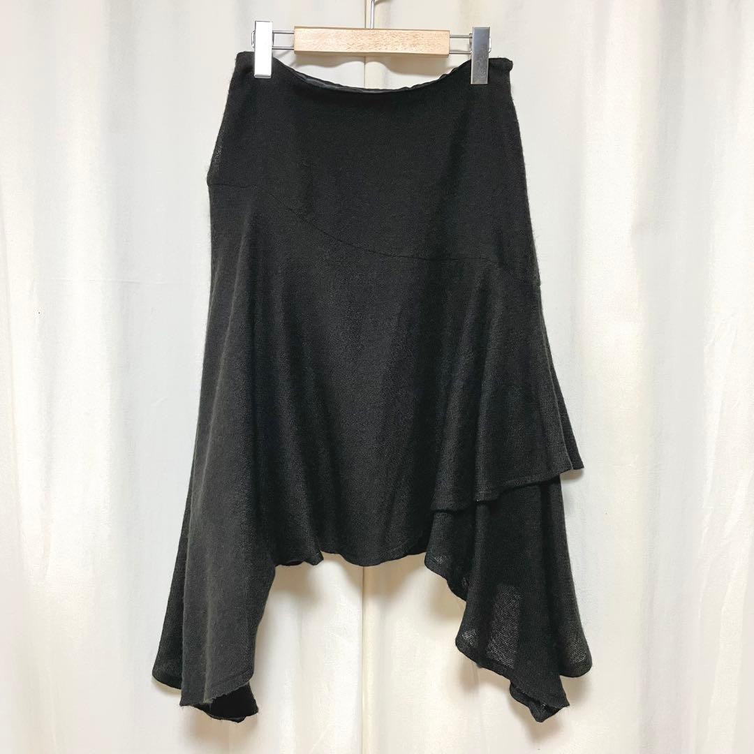 ゴルチエ☆シンメトリー切り替えフレアスカート38
