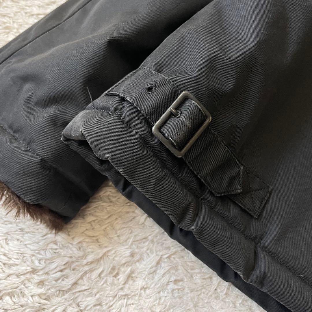 マーガレットハウエル 90s ファージャケット 2 ロクヨンクロス 黒