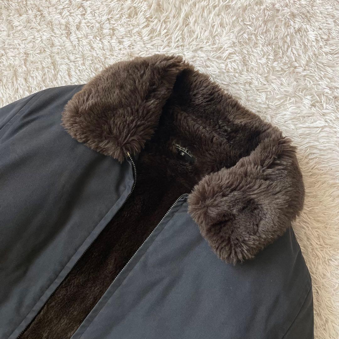 マーガレットハウエル 90s ファージャケット 2 ロクヨンクロス 黒