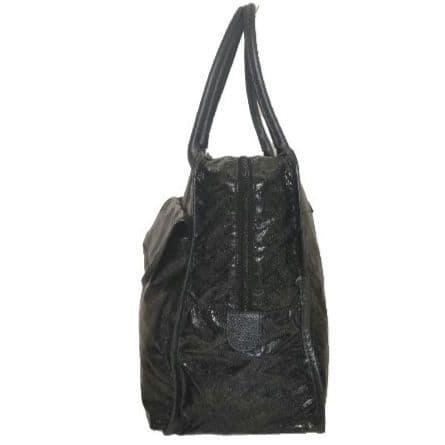 ✨美品✨GHERARDINI　ソフティー　トートバッグ　ブラック × ラメ　A4