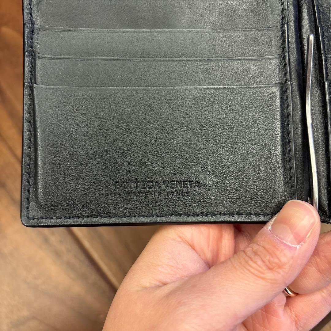 Bottega Veneta マネークリップ ブラック 2つ折り財布