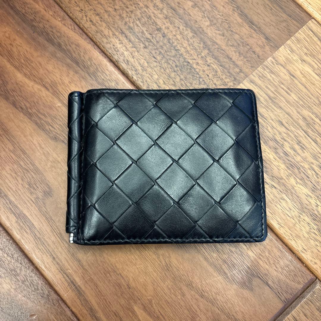 Bottega Veneta マネークリップ ブラック 2つ折り財布