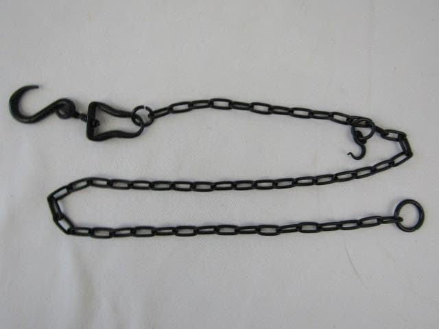 u*d様 唐銅製 吊花生 満月 尺0 高さ33ｃｍ 重量1.9ｋｇ 花鎖付 Y5