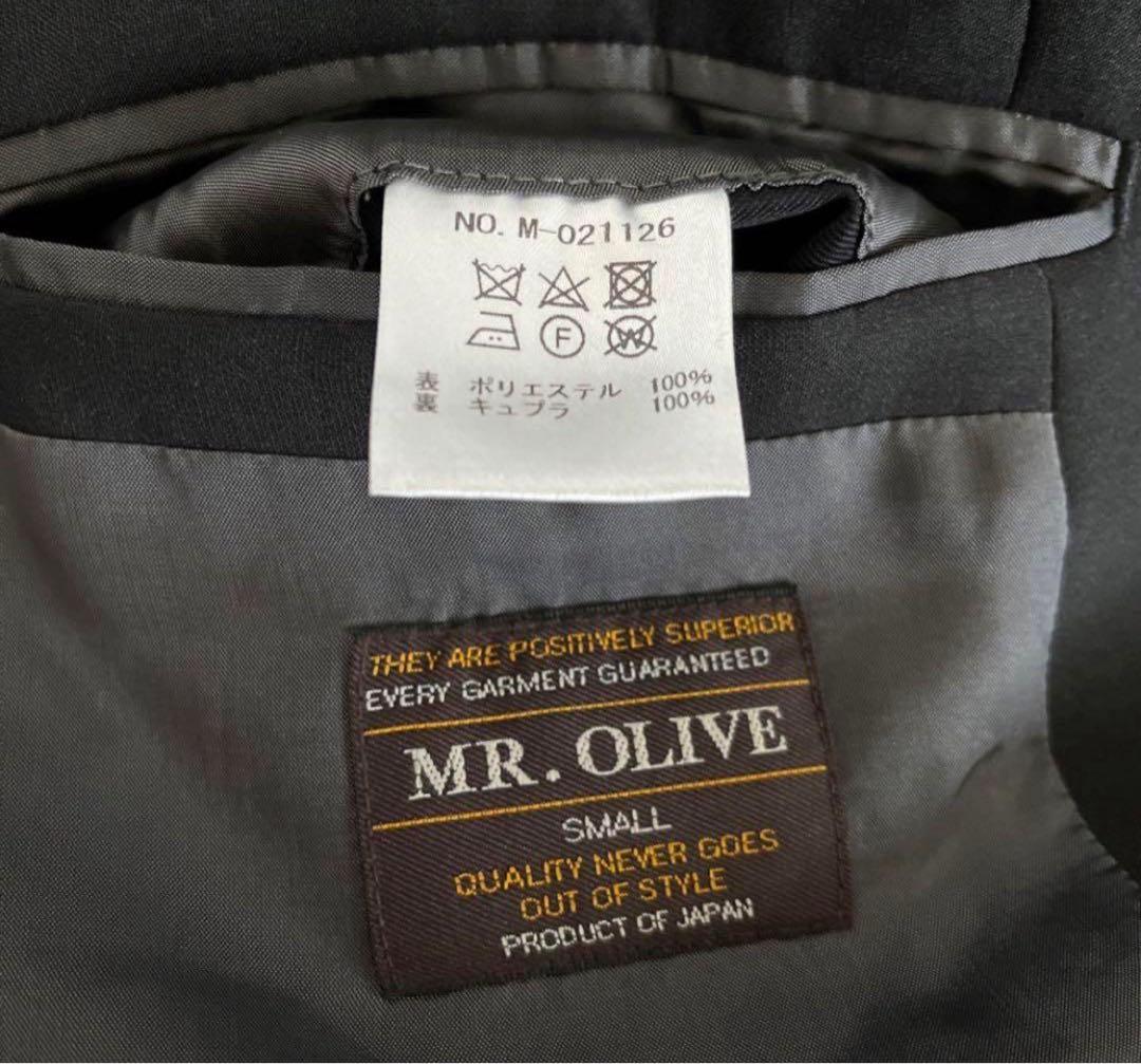 ミスターオリーブ　ブラック ダブルブレスト ジャケット セット