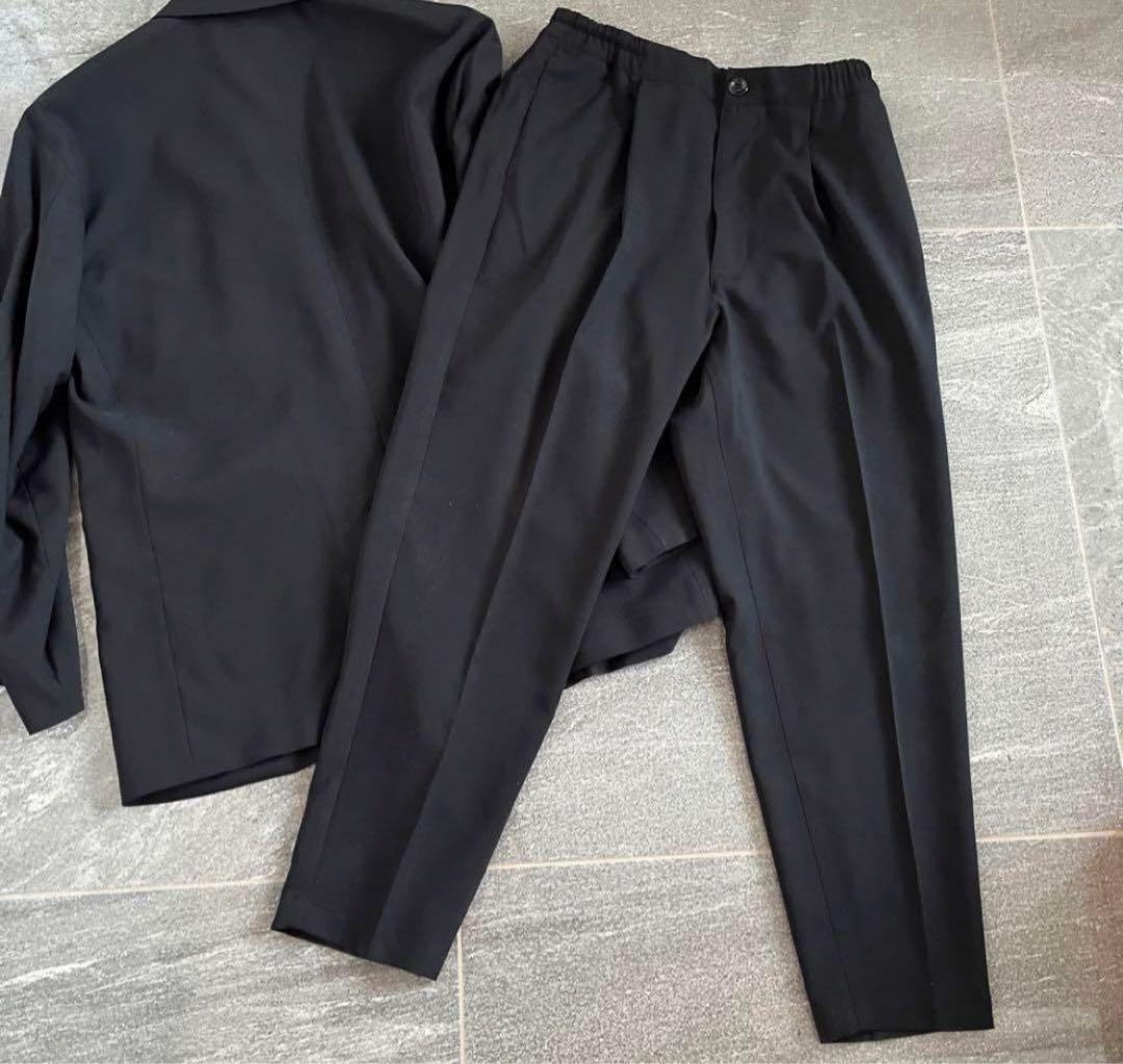 ミスターオリーブ　ブラック ダブルブレスト ジャケット セット