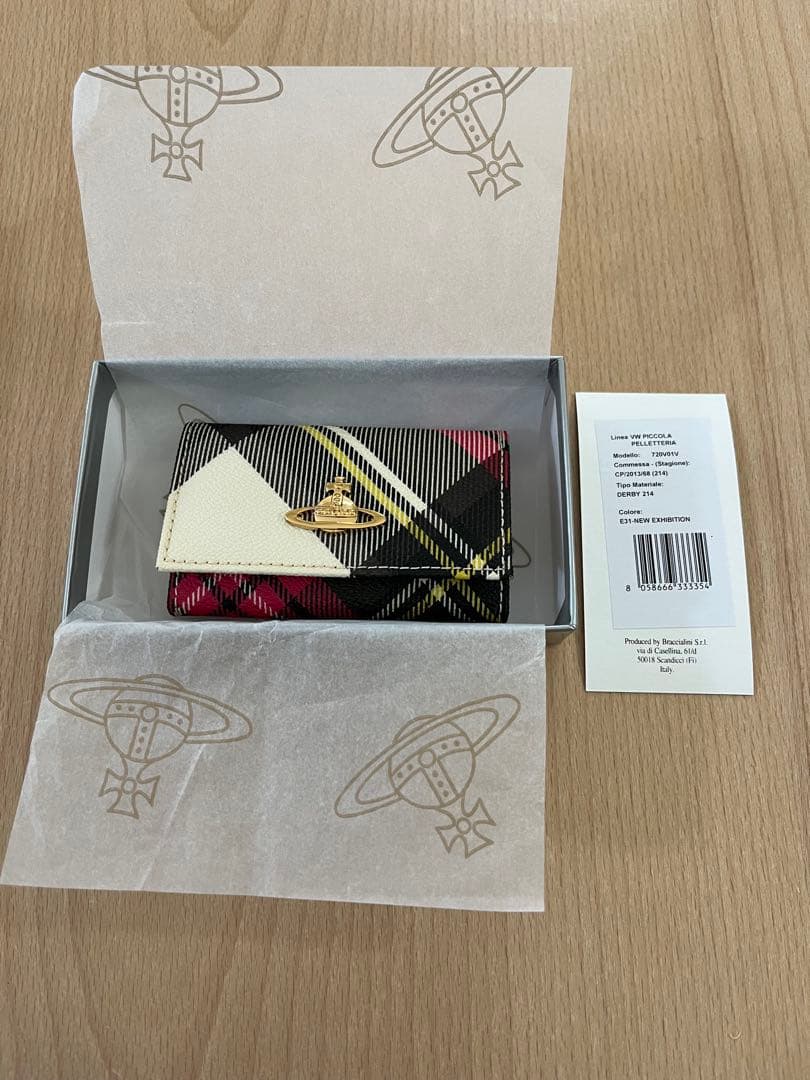 ヴィヴィアンウエストウッド　タータンチェック柄キーケース