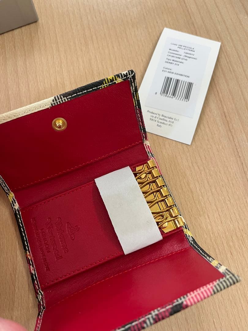 ヴィヴィアンウエストウッド　タータンチェック柄キーケース