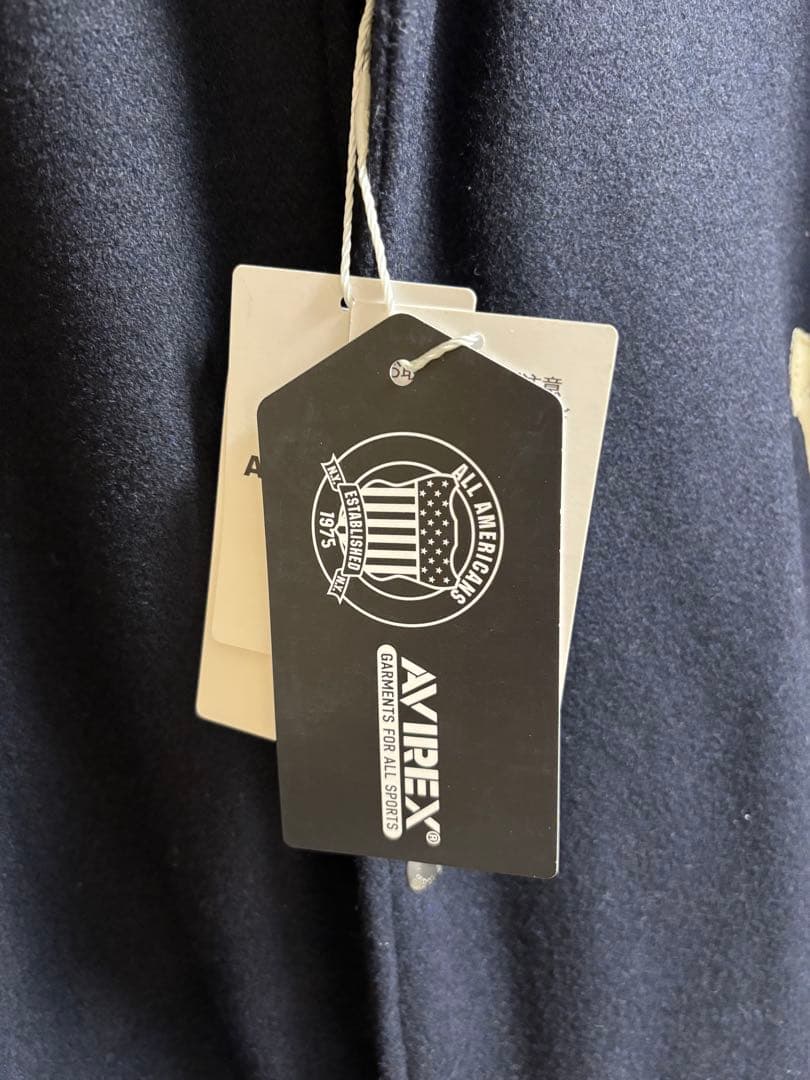 新品未使用AVIREX スタジャン ネイビー/ベージュ