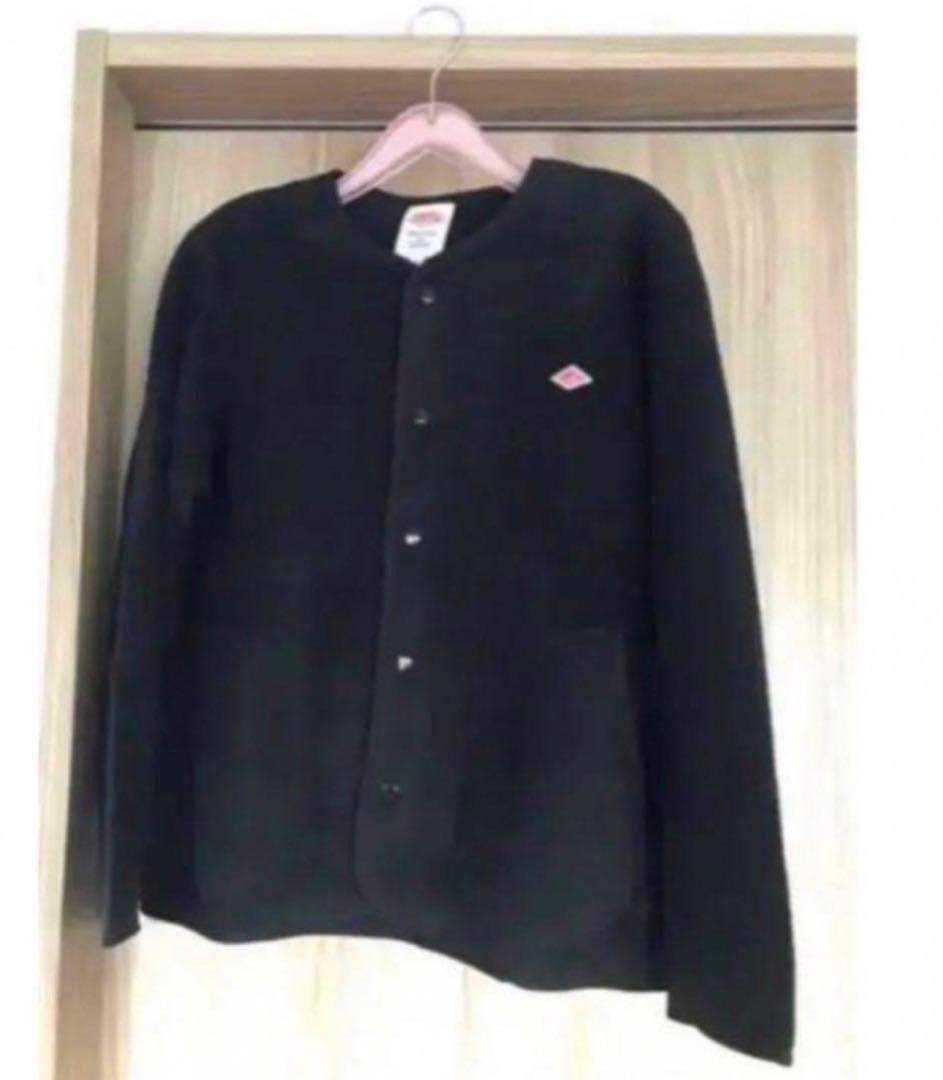 DANTONダントン　ノーカラー フリース ジャケット　ブラック36