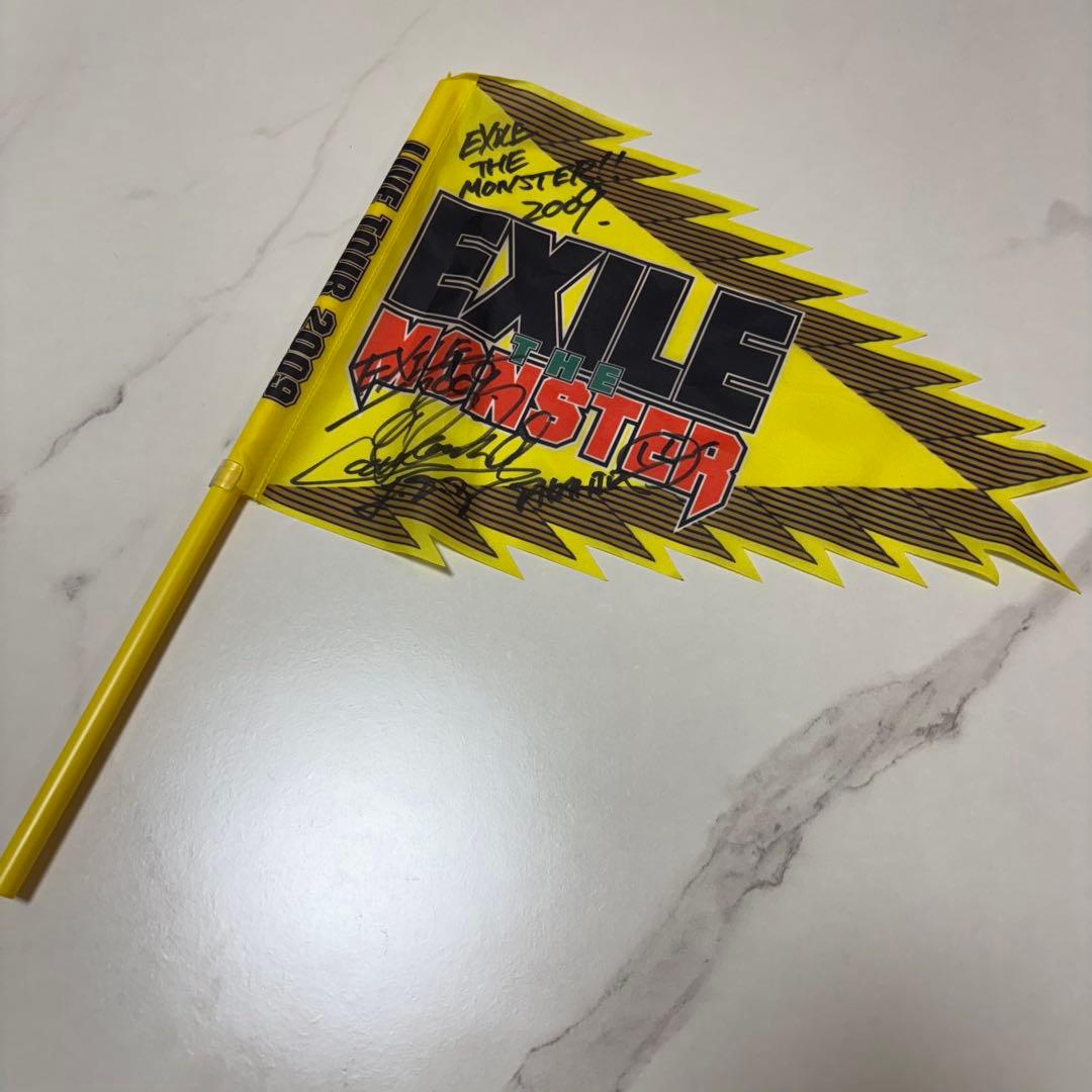 EXILE TAKAHIRO 直筆サイン入り 2009 フラッグ