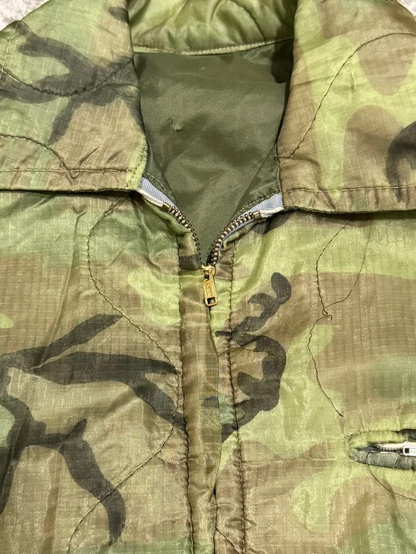 60s キルティング ベトジャン スーベニア ジャケット　迷彩柄 刺繍