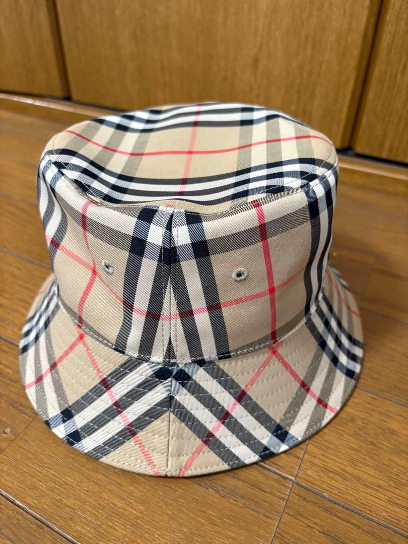 Burberry ヴィンテージチェック テクニカルコットン バケットハット