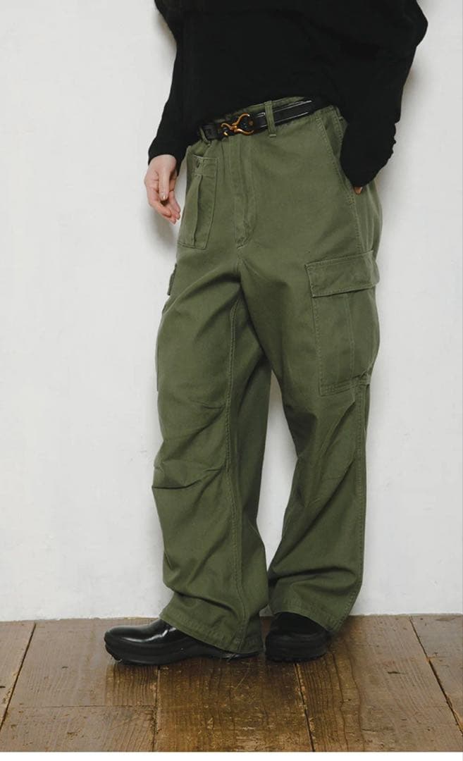 ナイジェルケーボン　アーミーカーゴパンツ カーキ 34 定価¥38,500