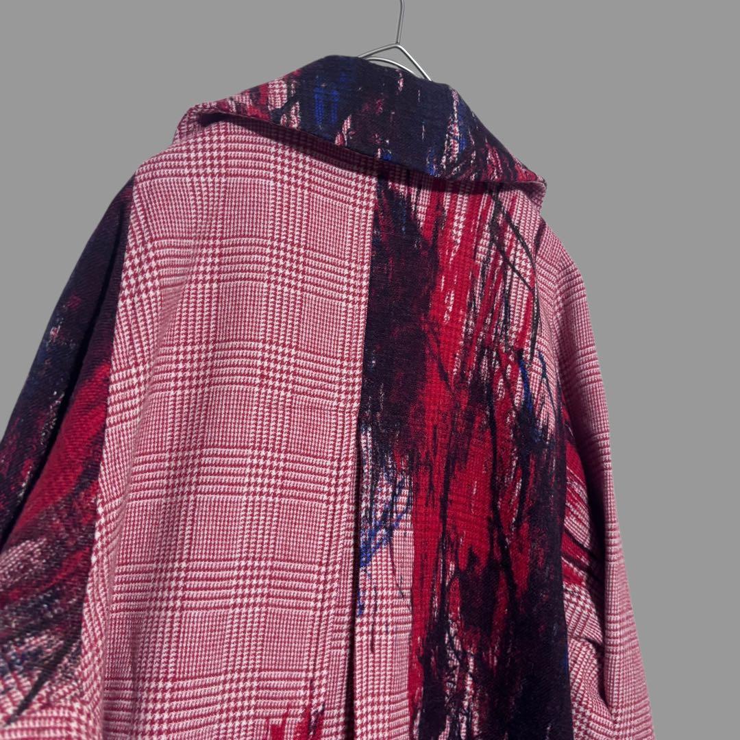 2020年秋冬Y's 総柄ロングコート　ワイズ　ヨウジヤマモト