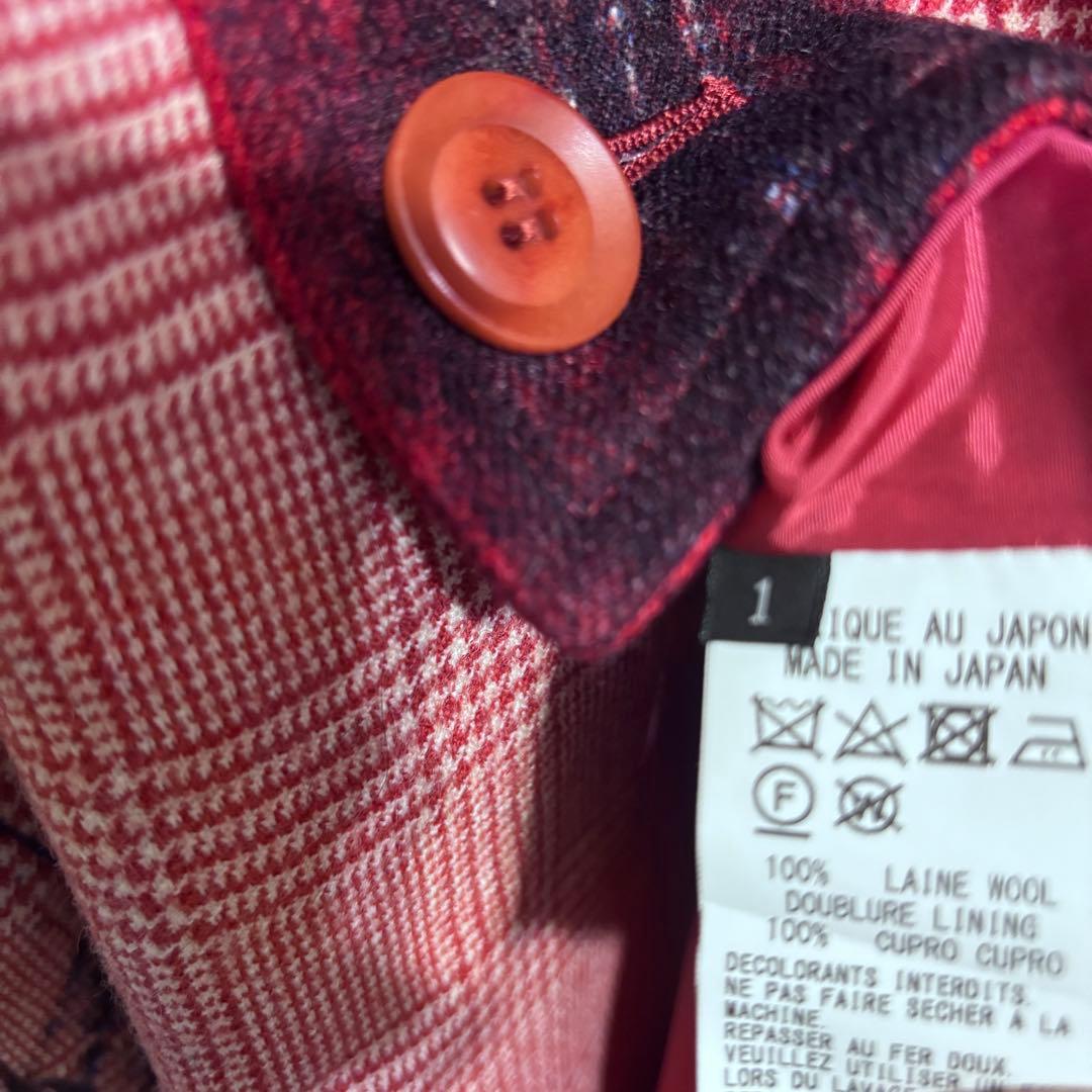 2020年秋冬Y's 総柄ロングコート　ワイズ　ヨウジヤマモト