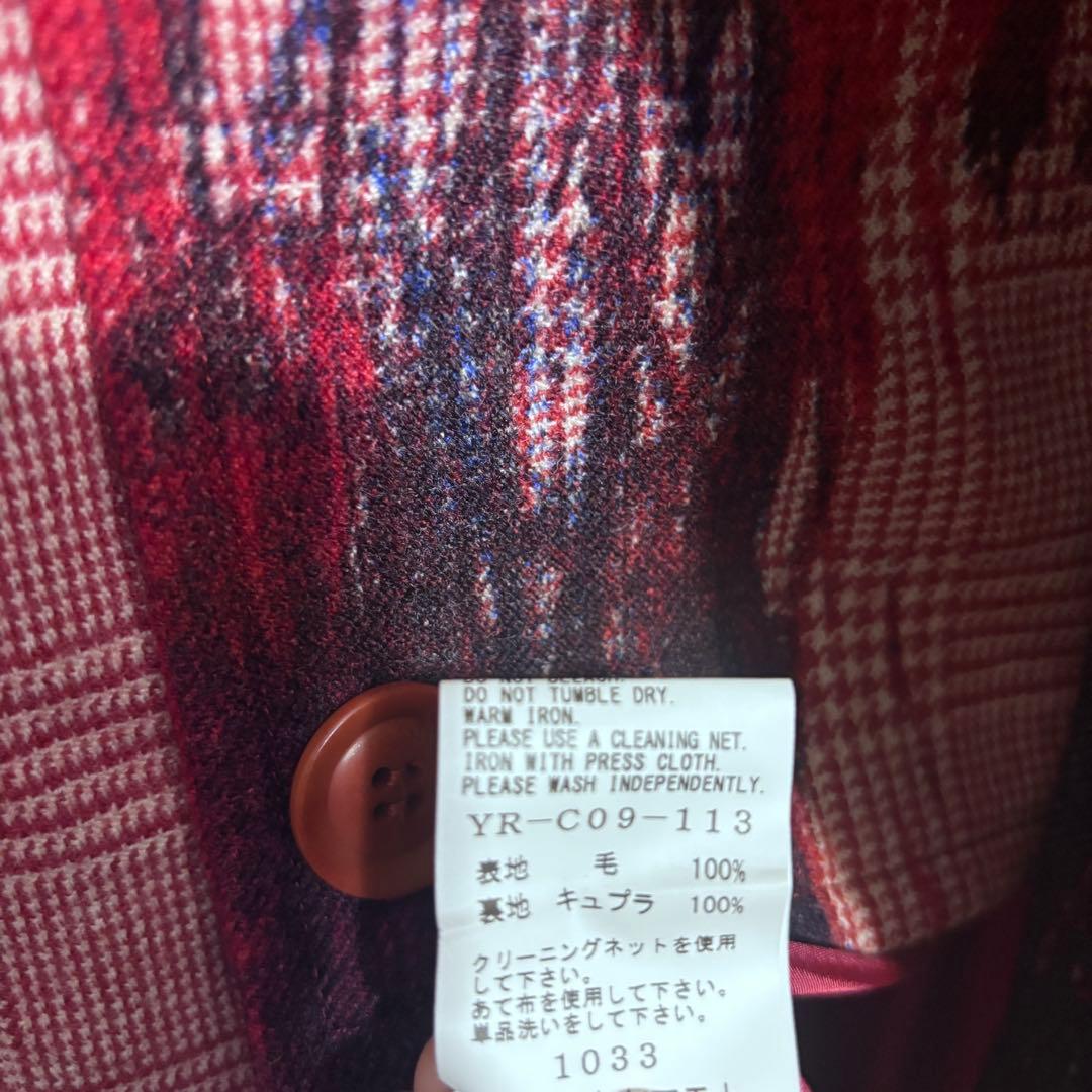 2020年秋冬Y's 総柄ロングコート　ワイズ　ヨウジヤマモト