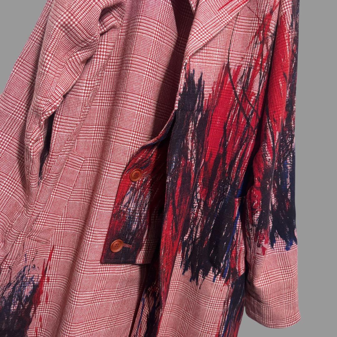 2020年秋冬Y's 総柄ロングコート　ワイズ　ヨウジヤマモト