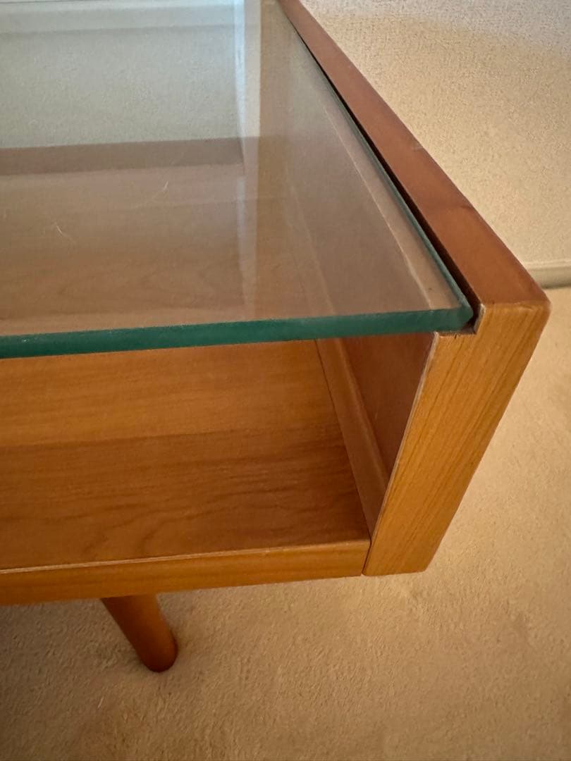 unicoウニコ ecco エッコ シリーズ ガラスローテーブル