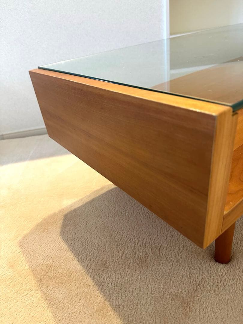 unicoウニコ ecco エッコ シリーズ ガラスローテーブル