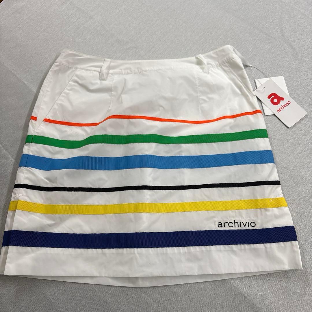 38 ARCHIVIO リボンボーダースカート