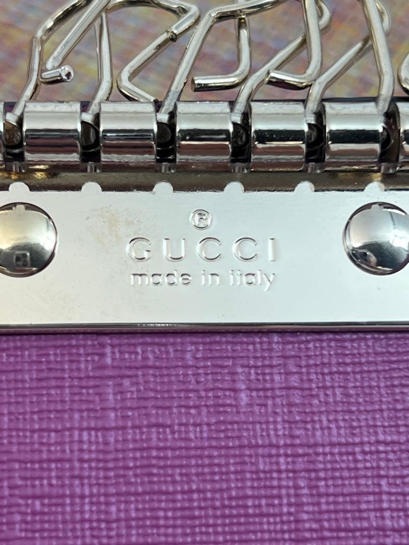 ✨極美品✨ GUCCI グッチ　GGチャーム　６連キーケース　GGスプリーム