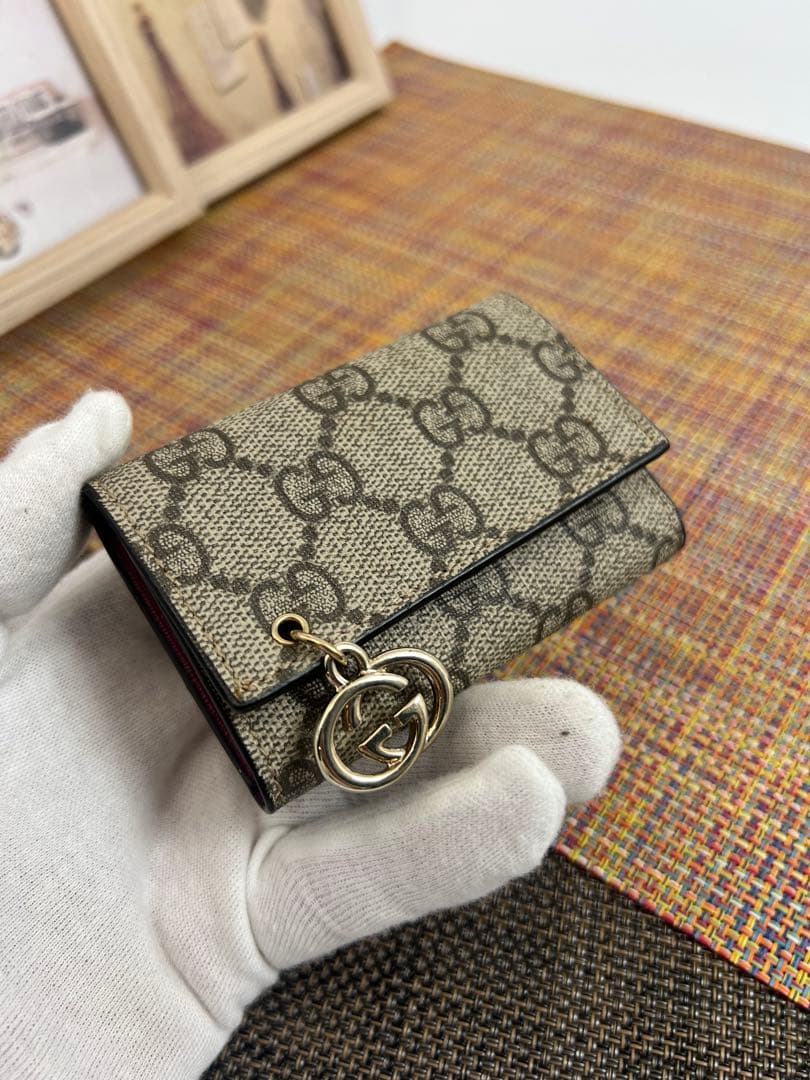 ✨極美品✨ GUCCI グッチ　GGチャーム　６連キーケース　GGスプリーム