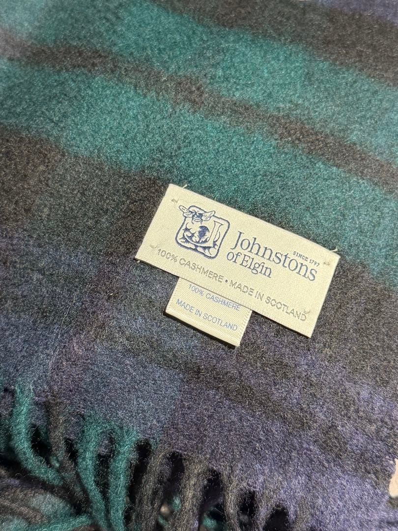 未使用品　Johnstons of Elgin 100%カシミヤ ストール