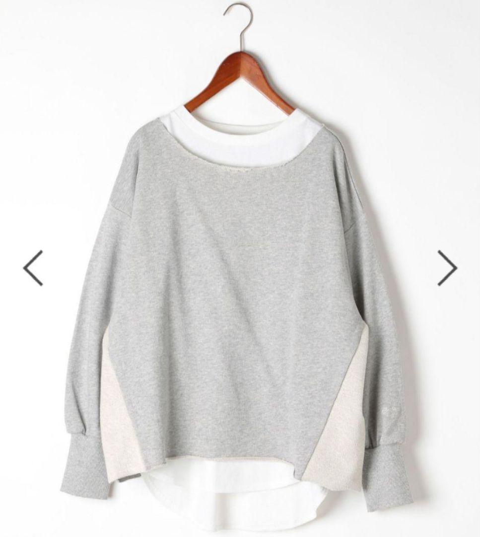 ニコアンド　erinko大人なセットプルオーバー　グレー　М