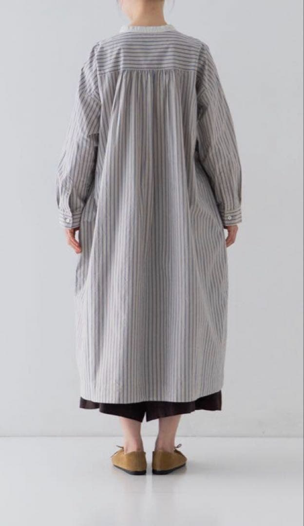 専用です 2025AWネストローブコットンストライププルオンワンピース 現行品