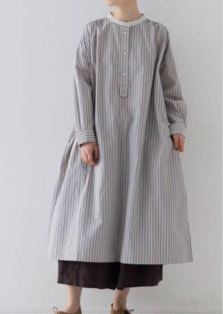 専用です 2025AWネストローブコットンストライププルオンワンピース 現行品