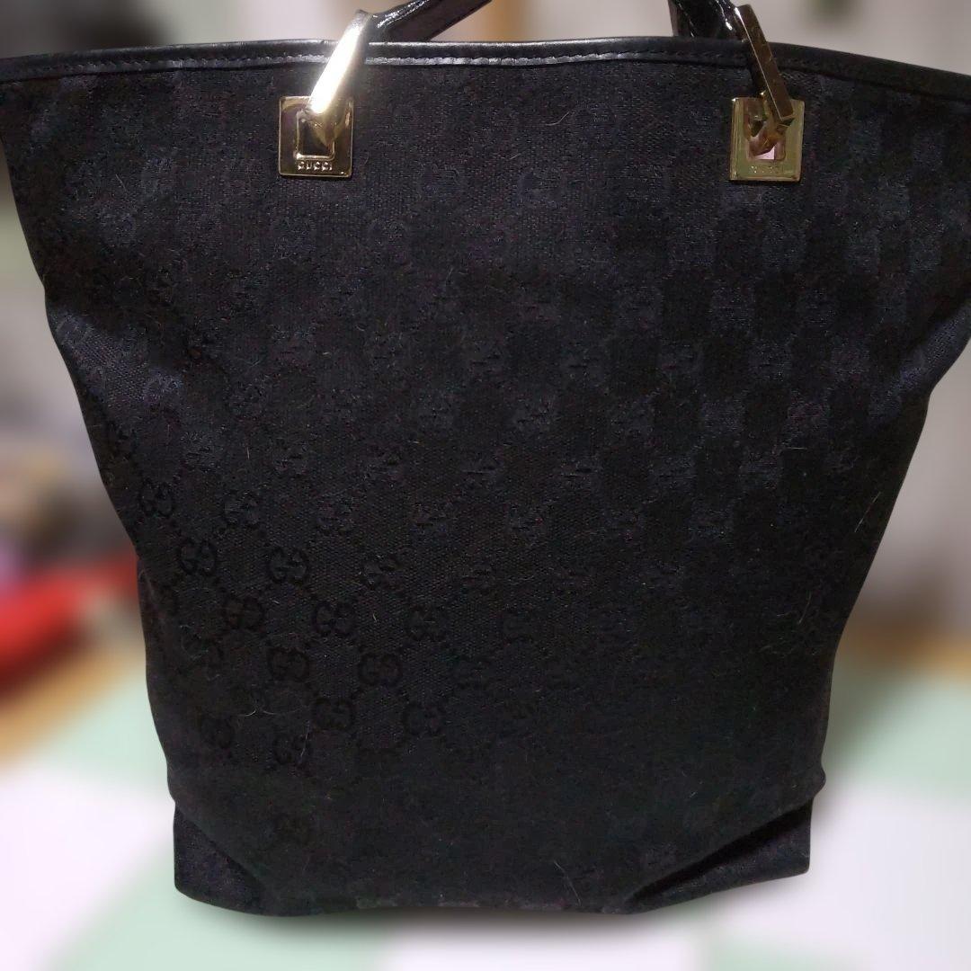 Gucci 黒 キャンバストートバッグ