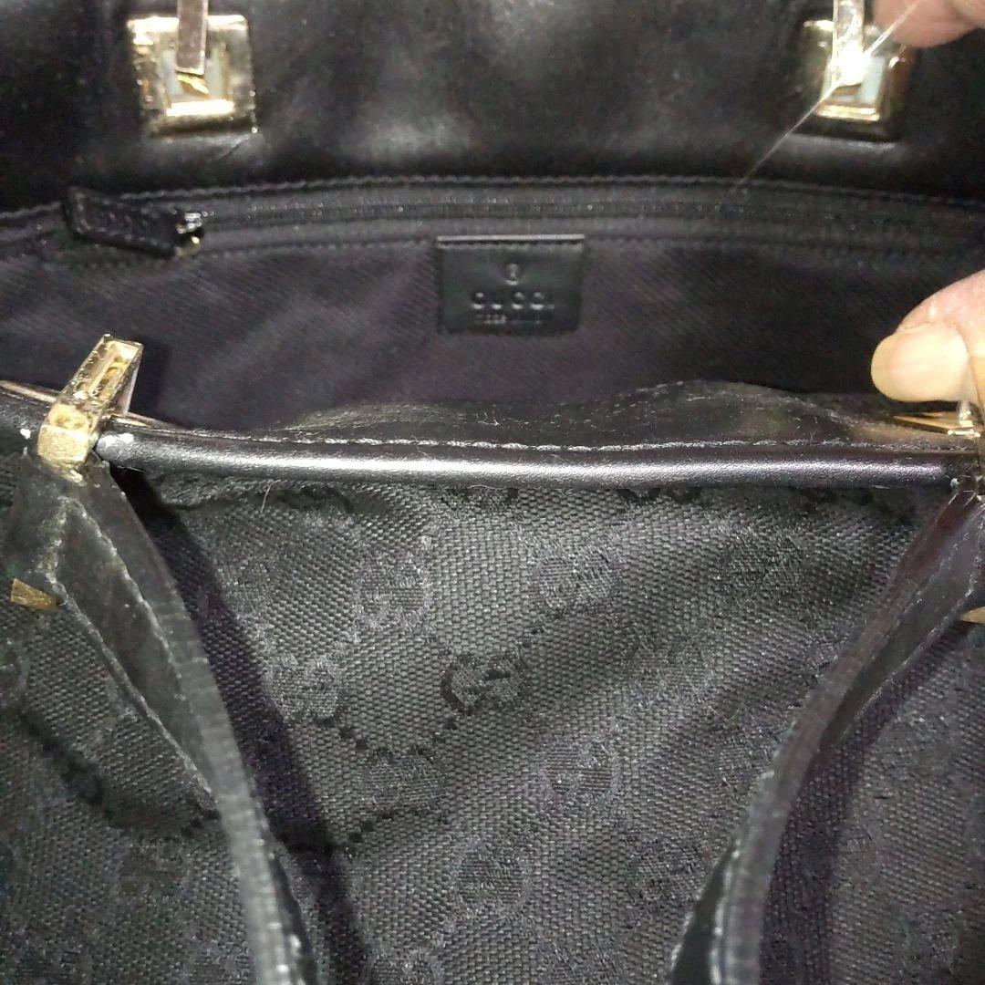 Gucci 黒 キャンバストートバッグ