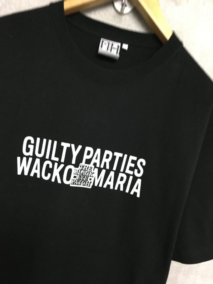 ブラックアイパッチ ワコマリア ロゴプリント Tシャツ 黒 サイズL