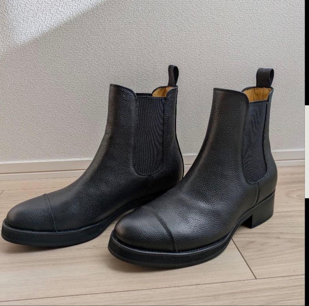 【shiun】GRAIN CHELSEA BOOTS