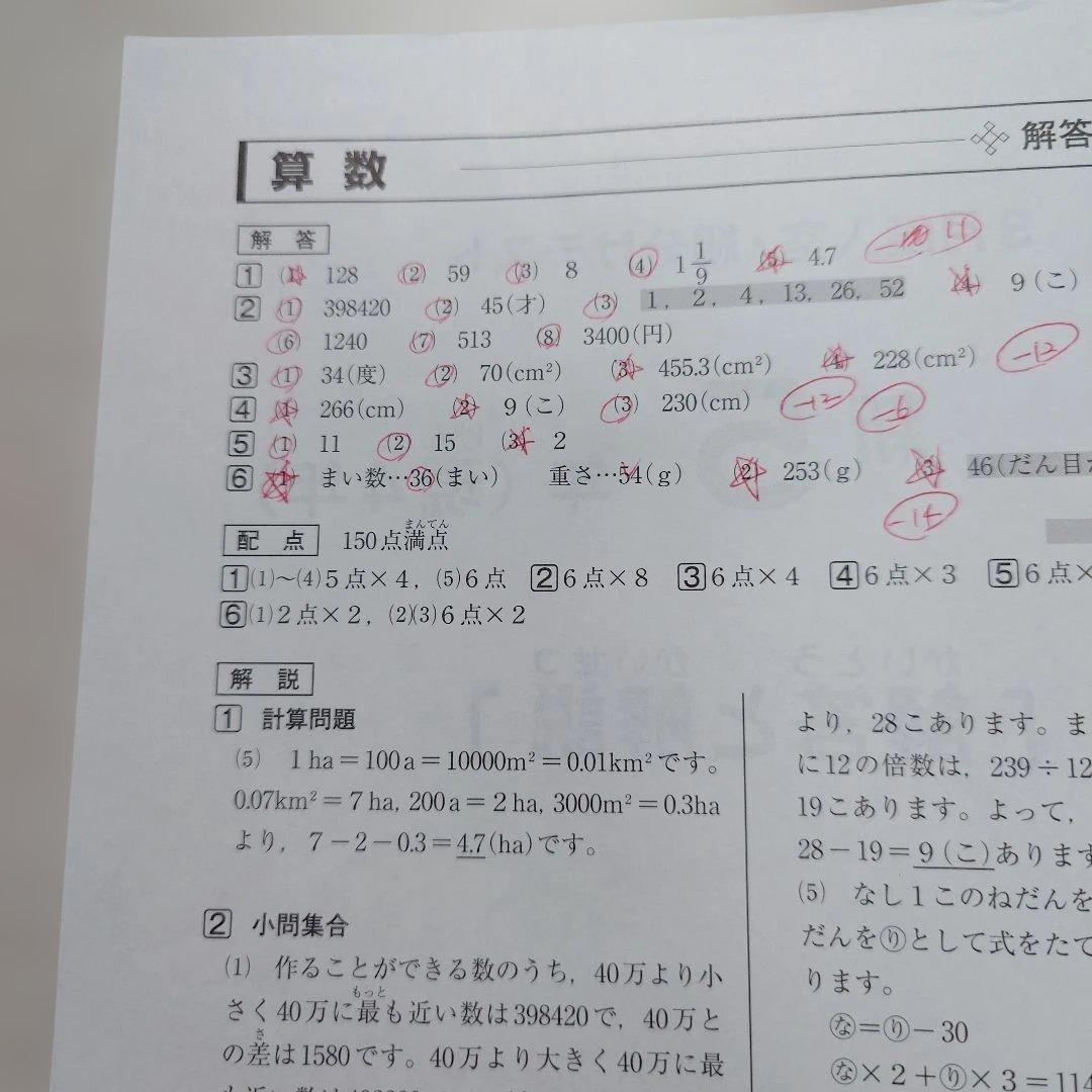 SAPIX 小5 組分け マンスリーテスト 2023年