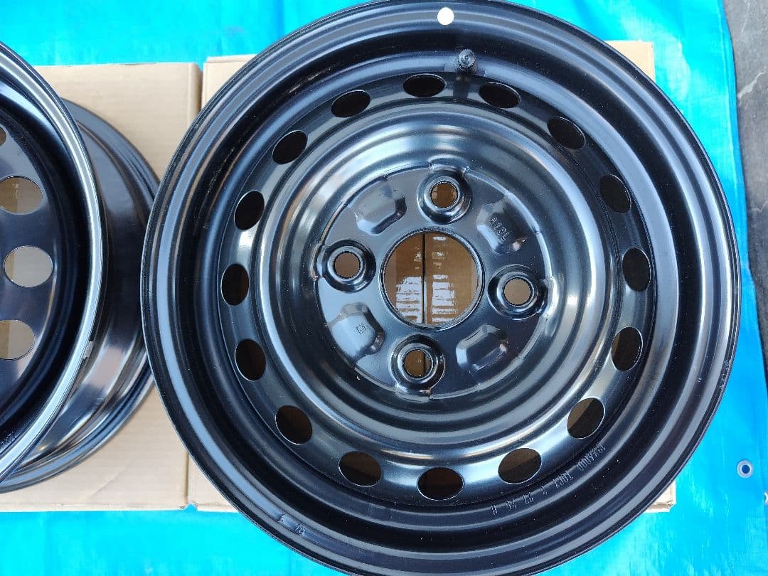 12インチ・スチールホイール4本、ダイハツ純正、4H-100㎜、送料込み