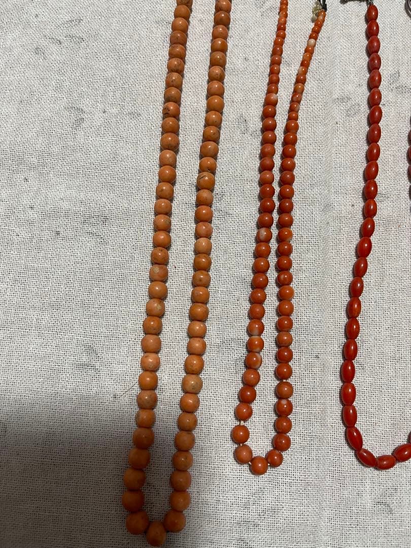 珊瑚？珊瑚風？ネックレス3点セット