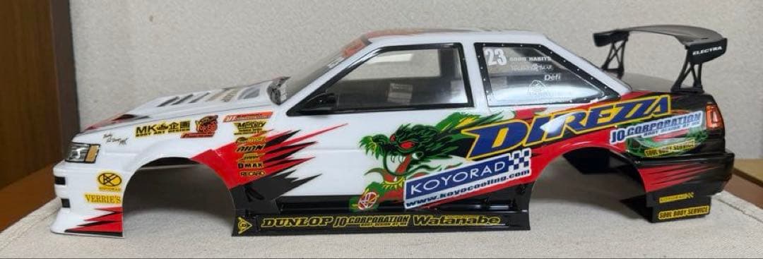 ヨコモ　AE86 ラジコンボディー　日比野