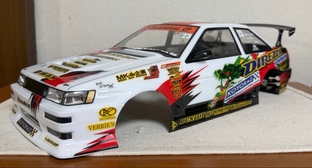 ヨコモ　AE86 ラジコンボディー　日比野