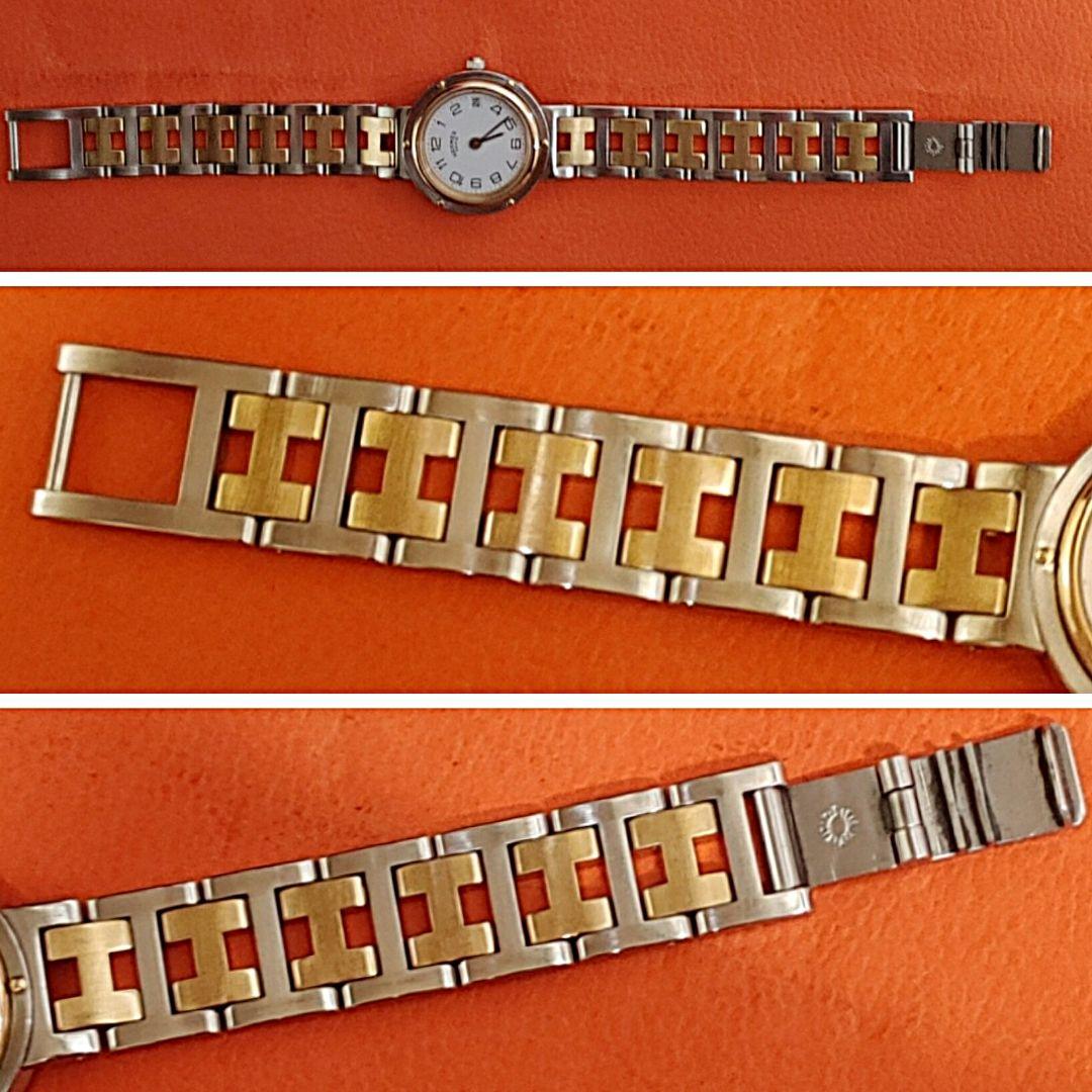 えりんこエルメス時計クリッパー/新品電池新品仕上げ正常稼働品/レディース