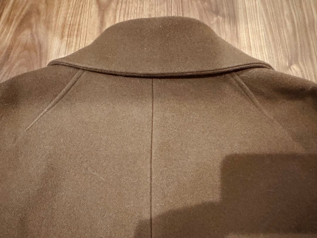 ウール コート　イタリア製　チョコレートブラウン　チェスター