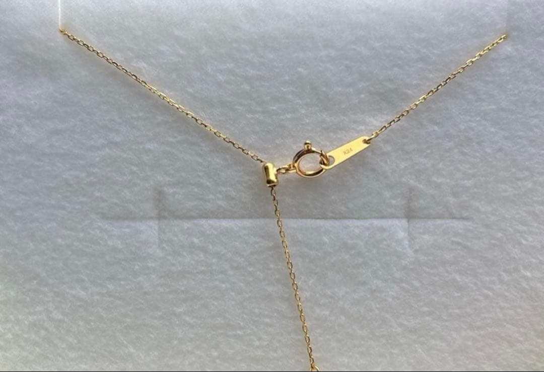 K24 ネックレス　あずきチェーン　45㎝　24金　mai.レレレ　マリア