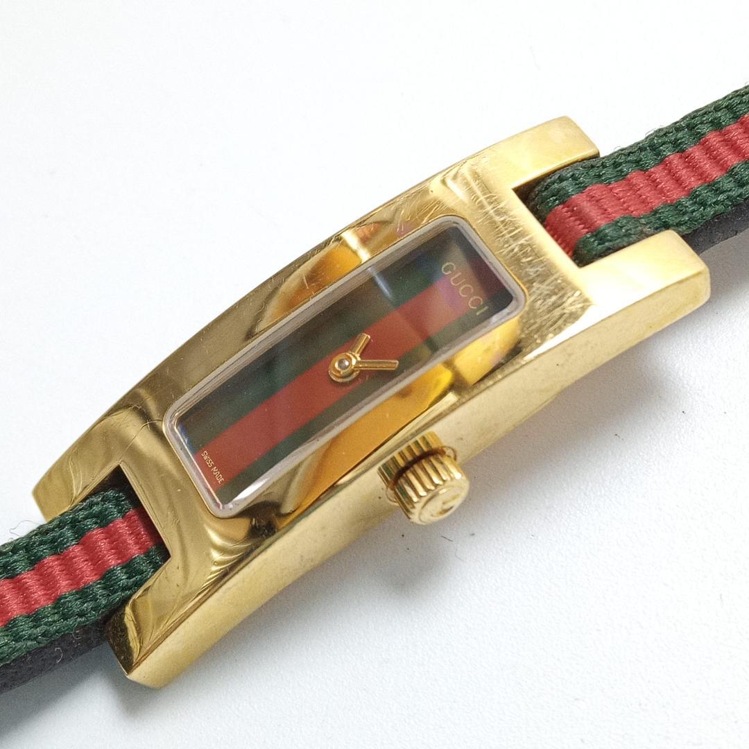 GUCCI　グッチ　腕時計　3900L　シェリーライン　スクエア　ゴールド