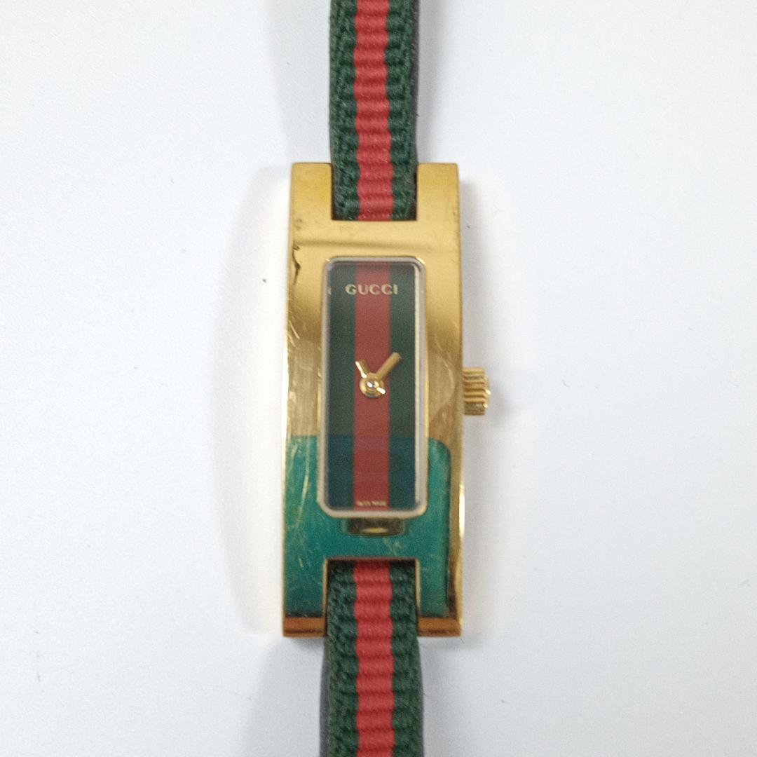 GUCCI　グッチ　腕時計　3900L　シェリーライン　スクエア　ゴールド