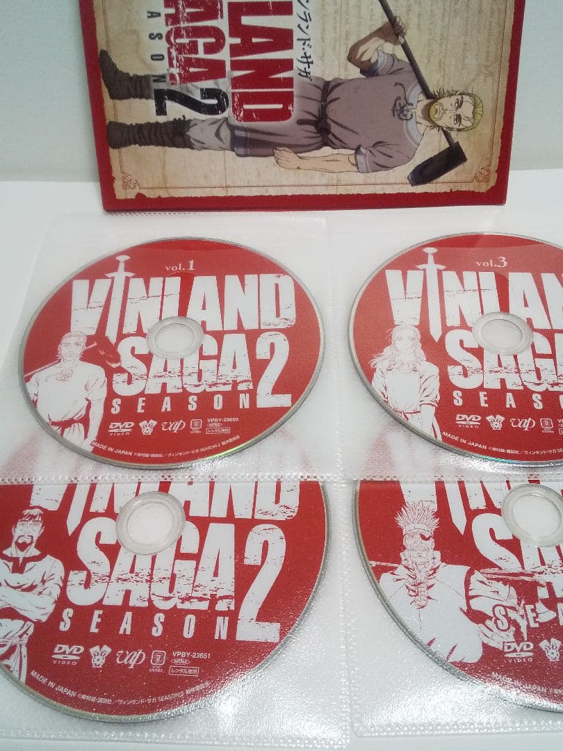 【レンタル落ち】アニメDVD ヴィンランドサガ １期２期 全巻セット【キズ多】