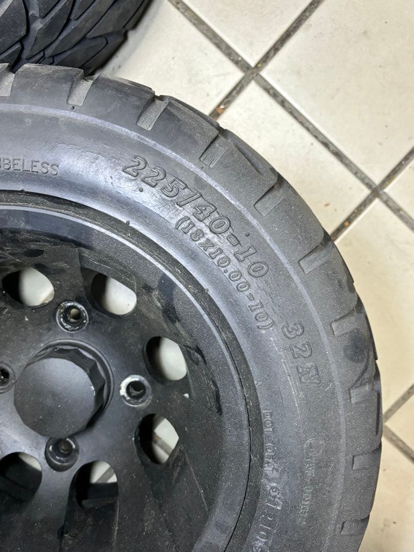 専用出品沖縄行き2ストジャイロ　ワイドホイール&タイヤ