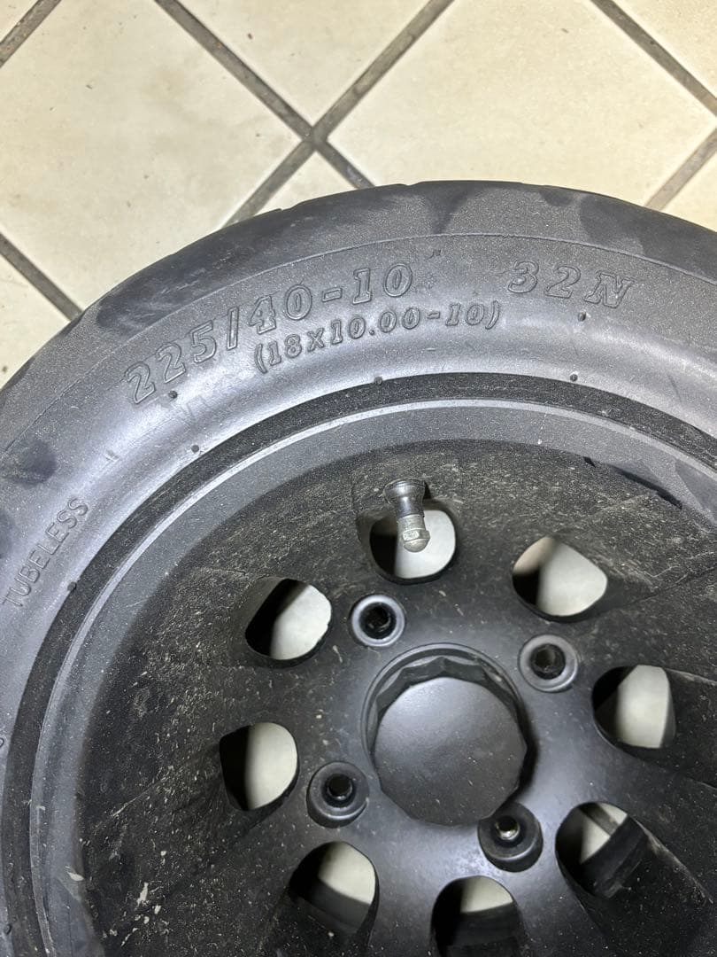 専用出品沖縄行き2ストジャイロ　ワイドホイール&タイヤ